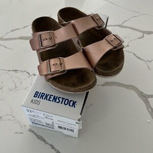 Birkenstock Kids Electric Metallic Copper Size 2